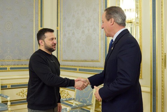   Владимир Зеленский и Дэвид Кэмерон