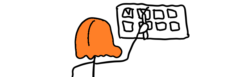 авторская иллюстрация: "Уже два дня учу английский"