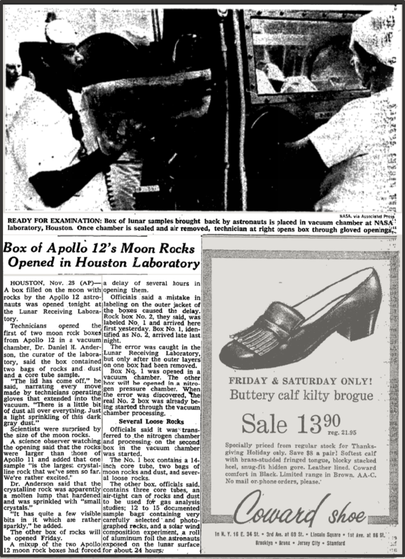 Нью-Йорк Таймс 27 ноября 1969 года