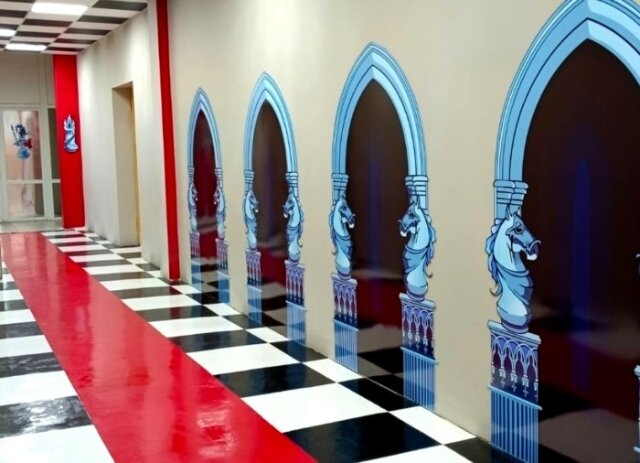    Пространство для игры в шахматы обустроили в школе №15 города Иваново