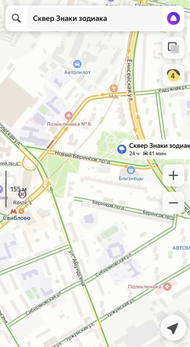 Скрин с Яндекс.карты