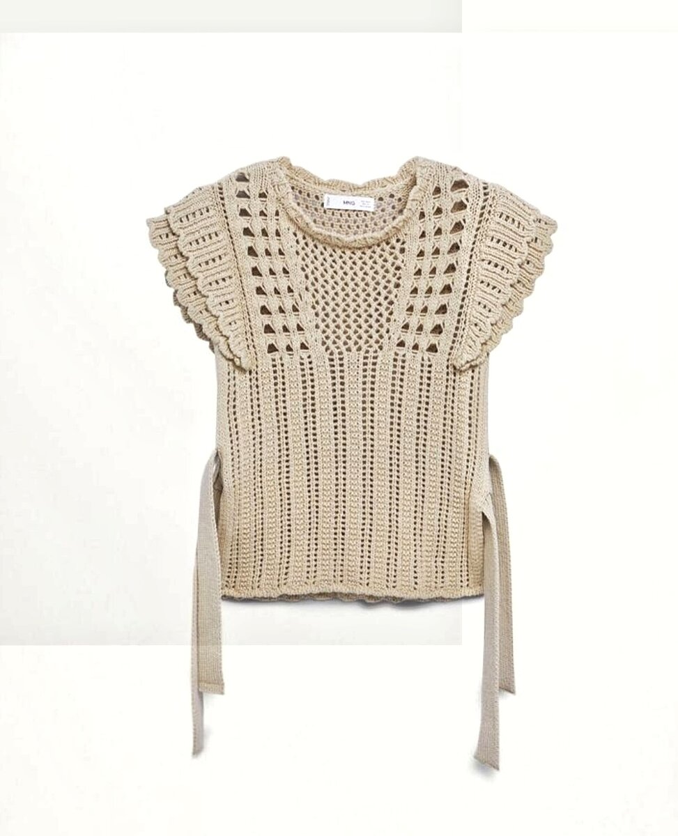 Разбор узора топа от Mango