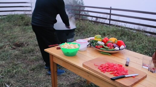 КОПЧЕНОЕ МЯСО с ФАСОЛЬЮ - СЫТНОЕ БЛЮДО для ОТДЫХА в ГОРАХ