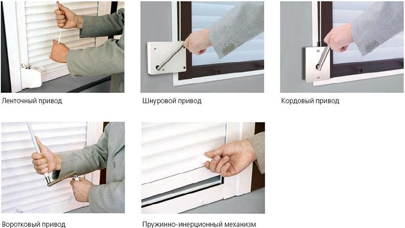 Виды ручных приводов Alutech