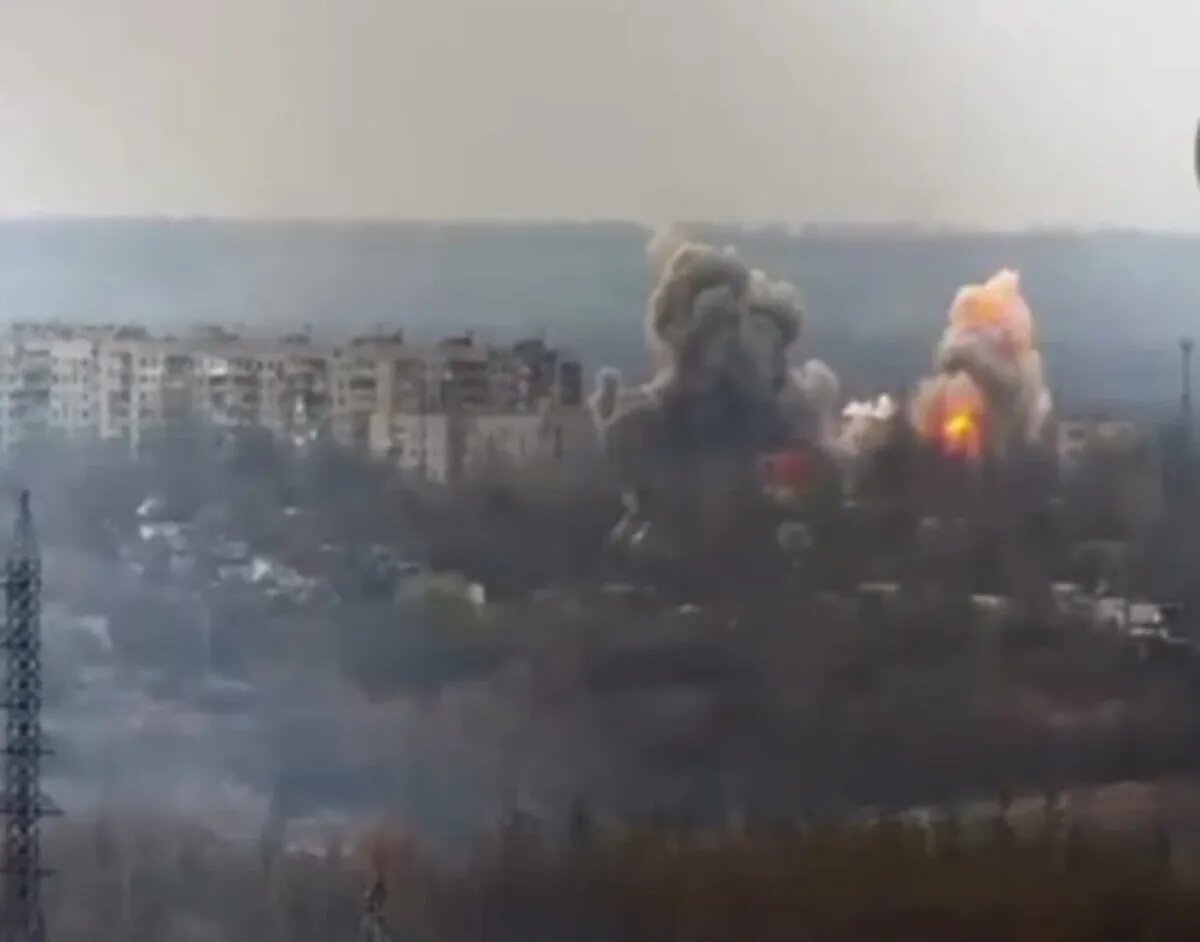 Удар ВС РФ. Фото: Стоп-кадр из видео | Telegram