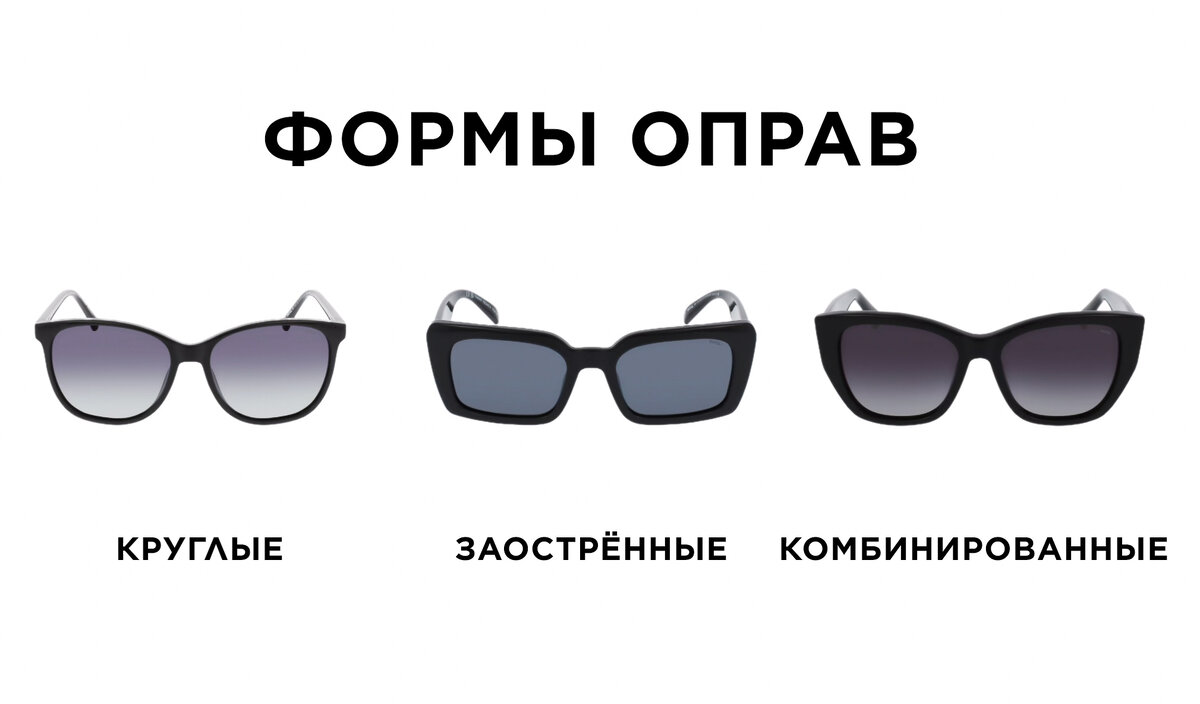 Комбинированные формы оправы - это такие где есть и круглые и заостренные элементы