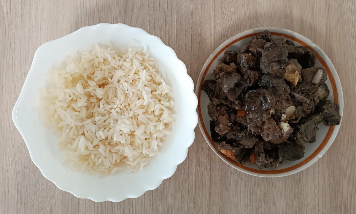    Рис и грибы