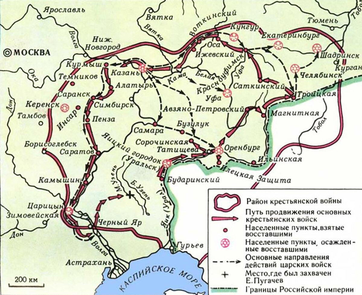 Перечислите восстания пугачева. Восстание Емельяна Пугачева карта. Восстание Емельяна пугачёва карта. Восстание Емельяна Пугачева 1773-1775 карта. Карта Восстания Пугачева 1773-1775