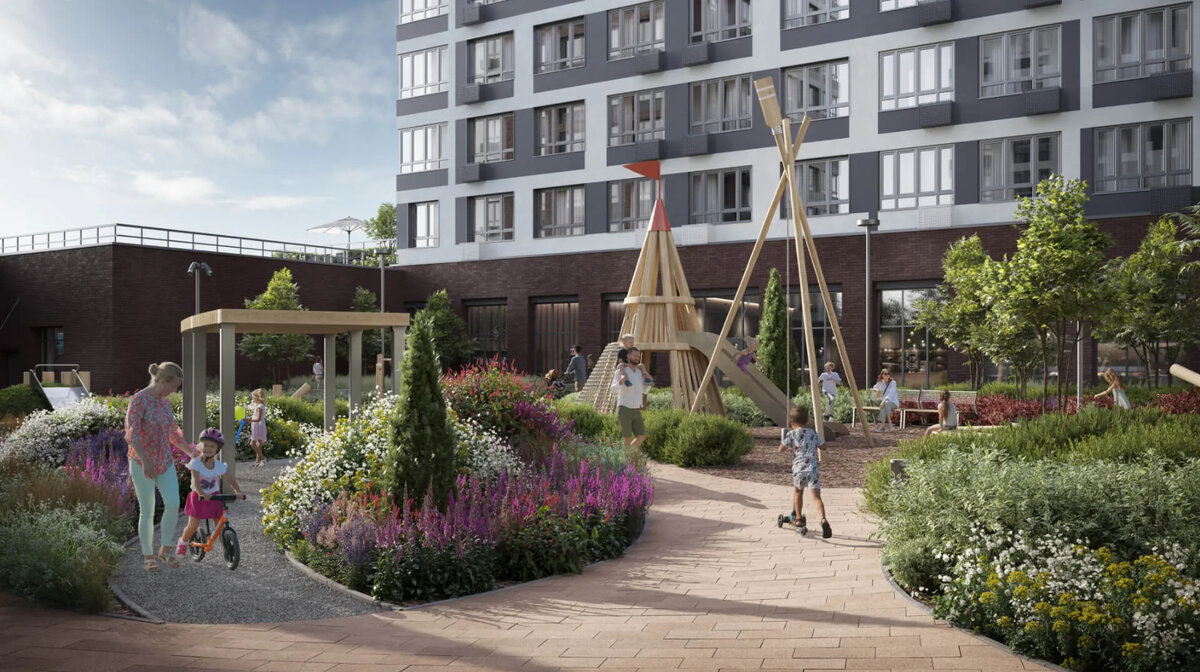 Рендеры "Родных кварталов" от застройщика ГК А101.