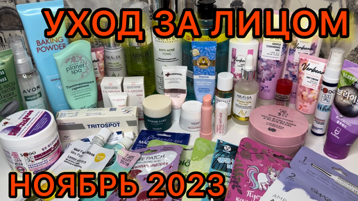 УХОД ЗА ЛИЦОМ / НОЯБРЬ 2023 / БЮДЖЕТНЫЙ УХОД / РАСХЛАМЛЕНИЕ / ЗАПАСЫ КОСМЕТИКИ / ARAVIA / НОВИНКИ