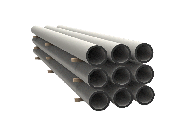 Техническая документация	ГОСТ 22687.2-85
Диаметр, мм	450, 560
Марка бетона	В40
Длина, мм	22200
Объем изделия, м3	2,1
Масса, ед. т.	6,1
Тип подвижного состава	Сцеп из 2-х платформ (четное количество изделий)
Изгибающий момент, тс2 м	48,2
Морозостойкость	F150-200
Водонепроницаемость	W6-8