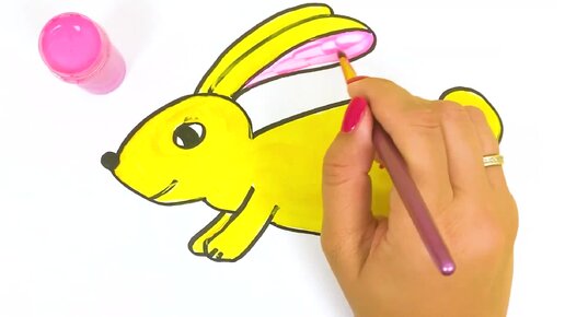 Раскраска Кролик | Раскраски с домашними животными