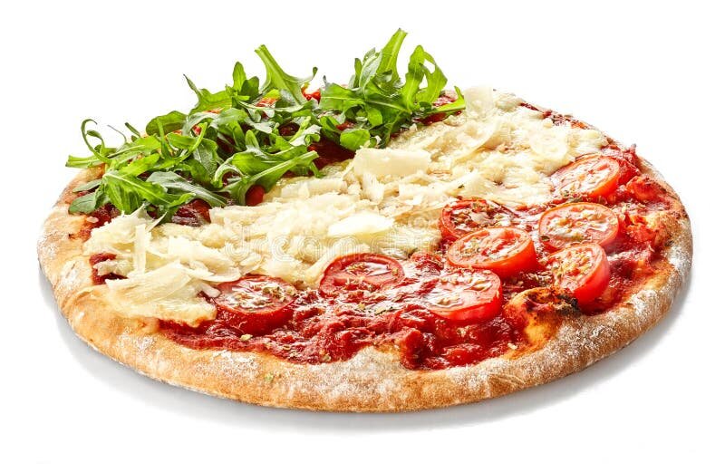 Итальянская пицца-флаг Италии