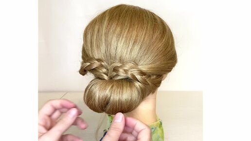 Прическа бантик из волос, пошаговая инструкция – фото