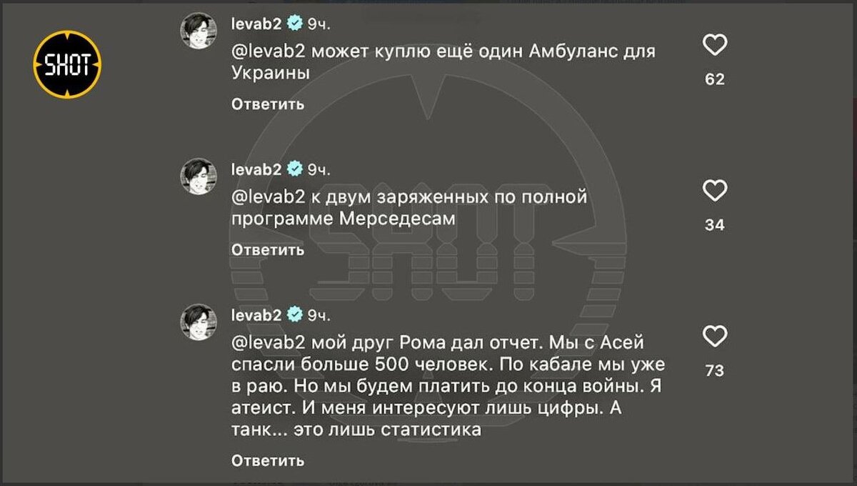 ЕГОР БОРТНИК* ПРИЗНАЛСЯ В АКТИВНОЙ ПОМОЩИ УКРАИНСКОЙ АРМИИ. СКРИНШОТ: ТЕЛЕГРАМ-КАНАЛ SHOT