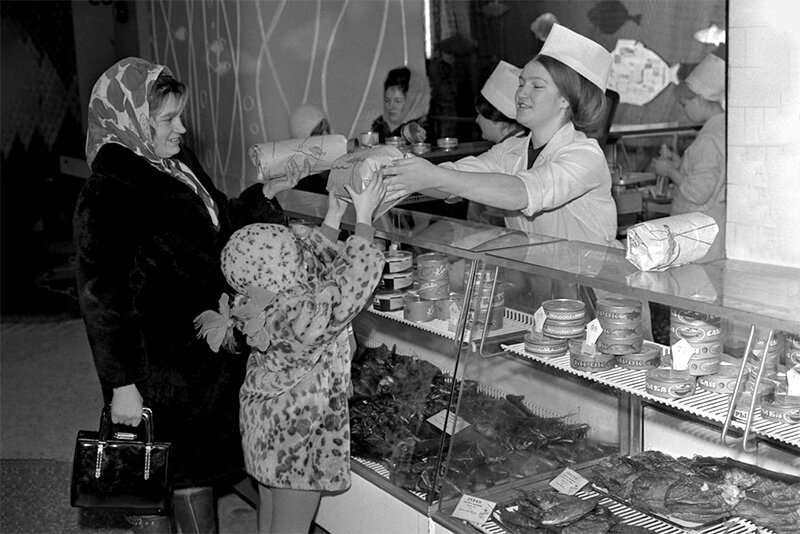 Рыбный отдел времен СССР (фото из открытого доступа)