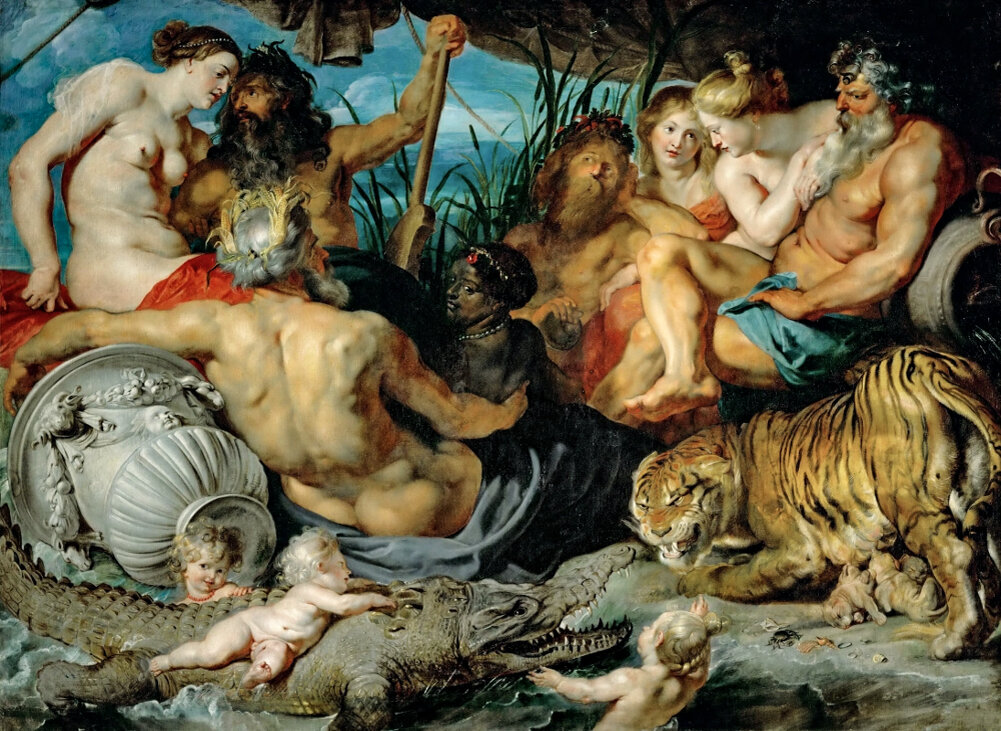 Художник Питер Пауль Рубенс "Четыре части света (Четыре реки рая)"