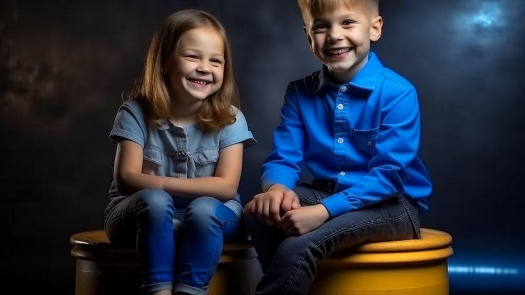 Дети веселятся. ИИ