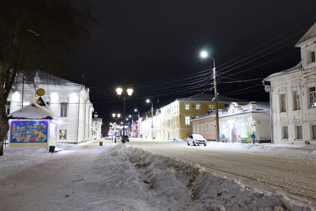 Великий Устюг ночью (из фотоархива автора блога)