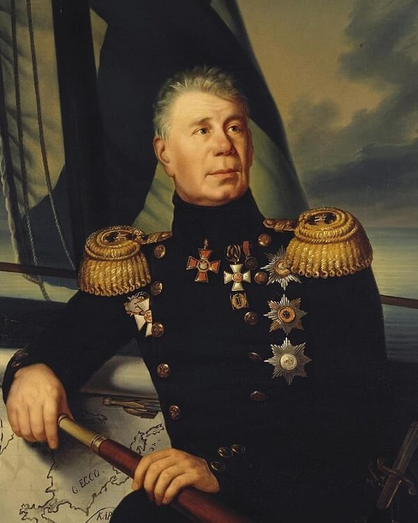 Иван Федорович Крузенштерн, портрет вице-адмирала ок. 1836 года.