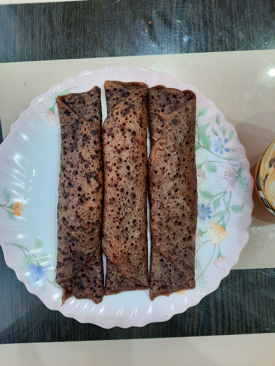 Шоколадные блинчики (фото автора)