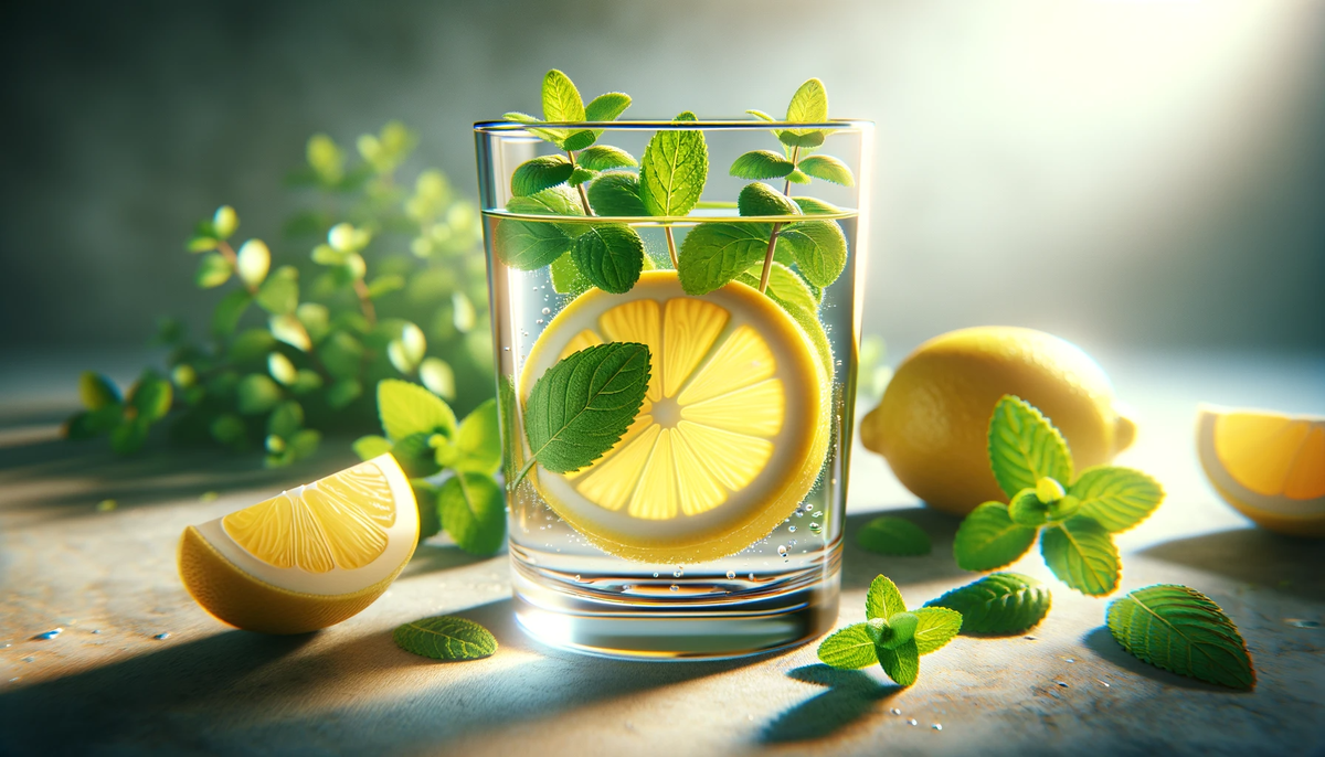 Теплая вода с лимоном для улучшения желчеоттока