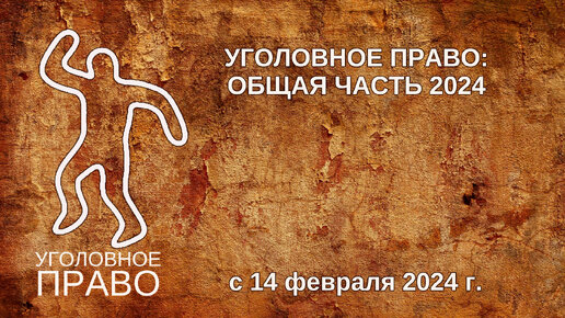 Уголовное право: общая часть 2024