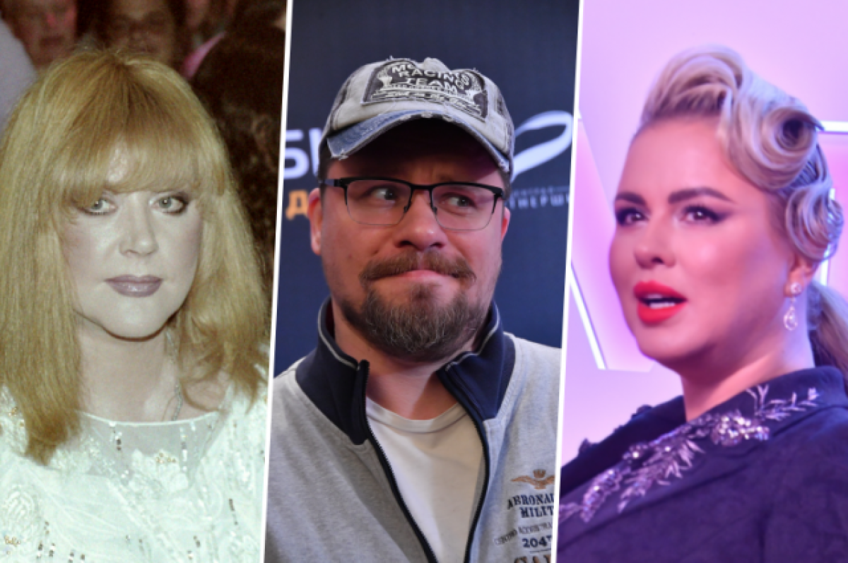    Алла Пугачёва, Гарик Харламов, Анна Семенович.