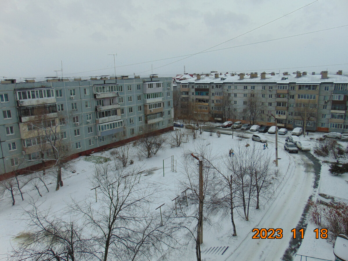 Первый снег в 2023 году