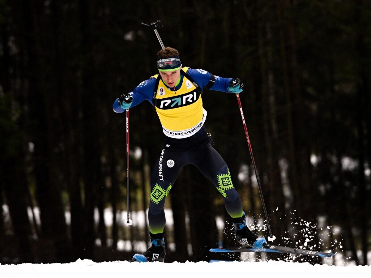    Белорусский биатлонист Антон Смольский© РИА Новости / Алексей Филиппов