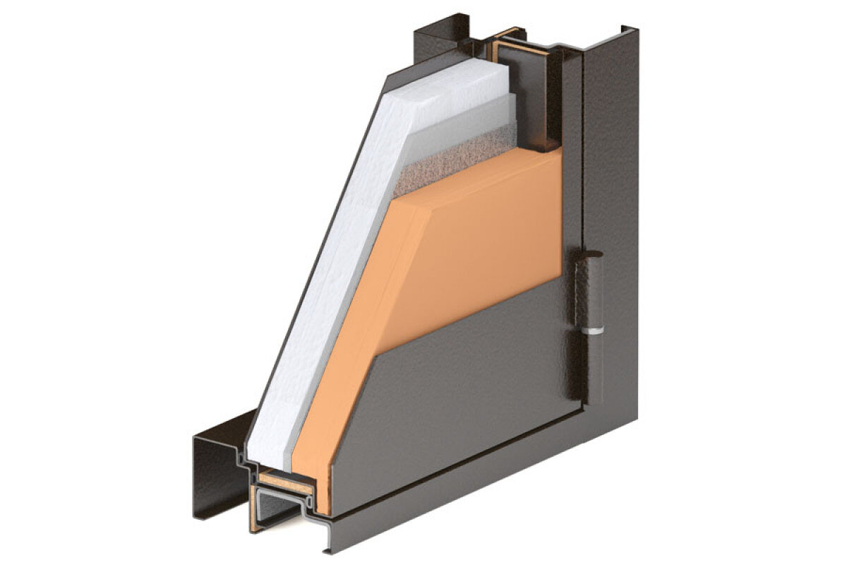 фото из интернета - дверь с терморазрывом в разрезе