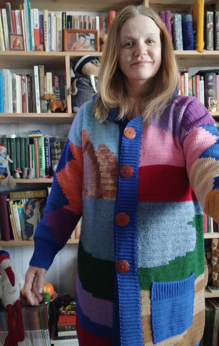 Фото автора. Первая примерка готового изделия