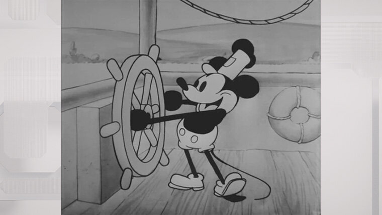 Фото: Кадр из мультфильма «Пароходик Вилли», реж. Уолт Дисней, 1928 г. 