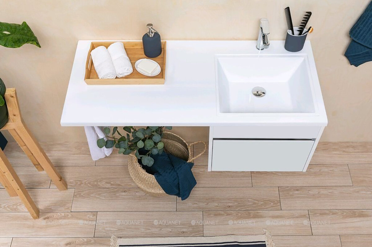 Тумба с раковиной под стиральную машину от Aquanet