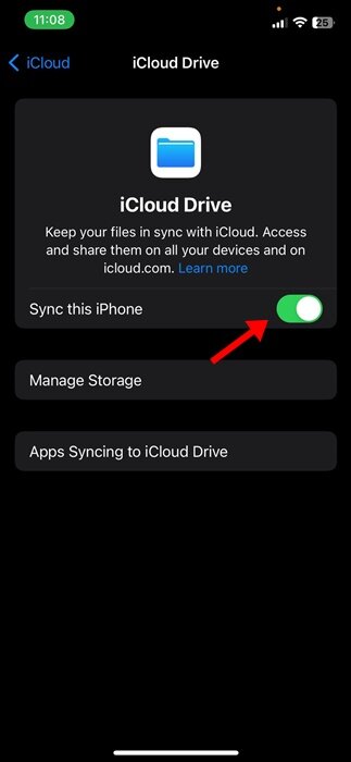 Синхронизация с icloud приостановлена