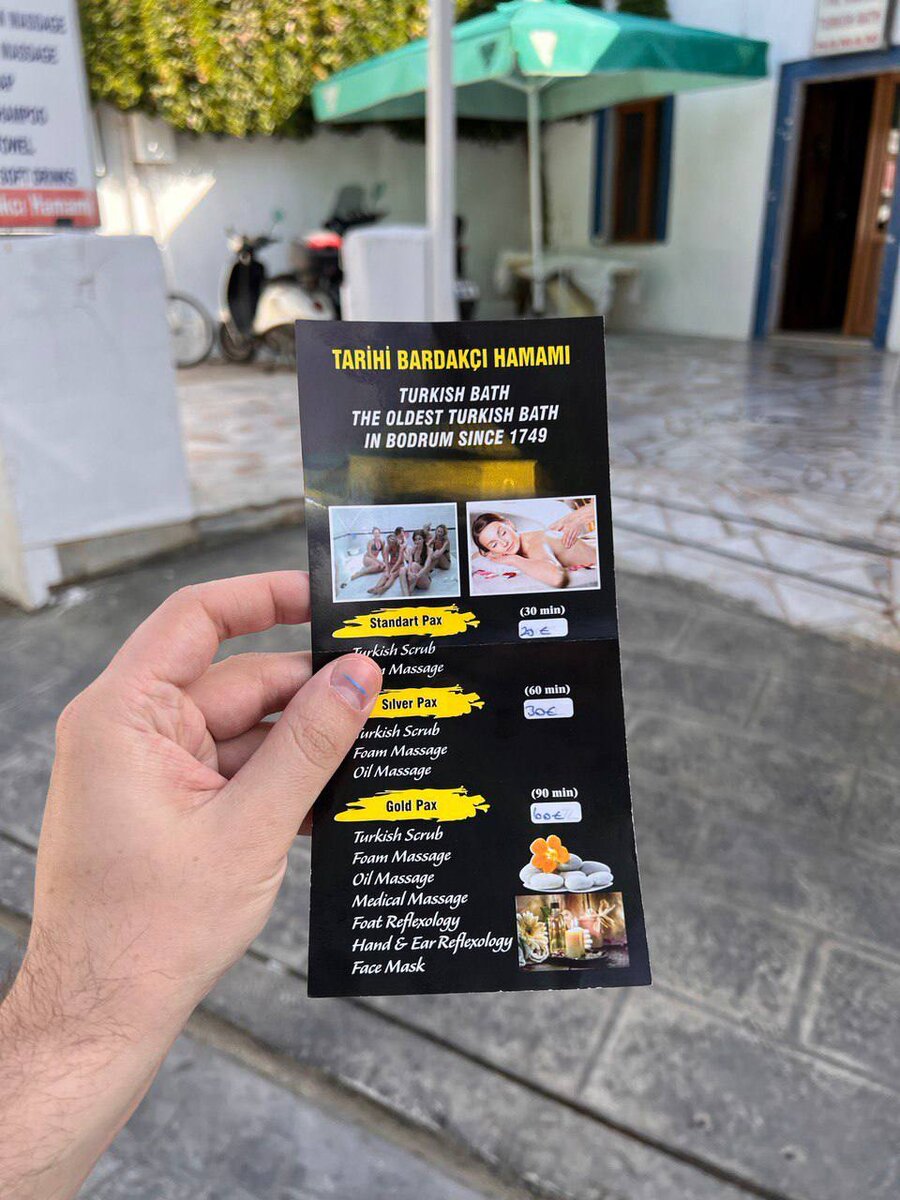 Прайс на массажи.