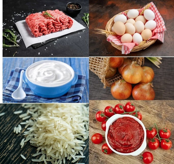 Продукты для готовки. Коллаж автора.