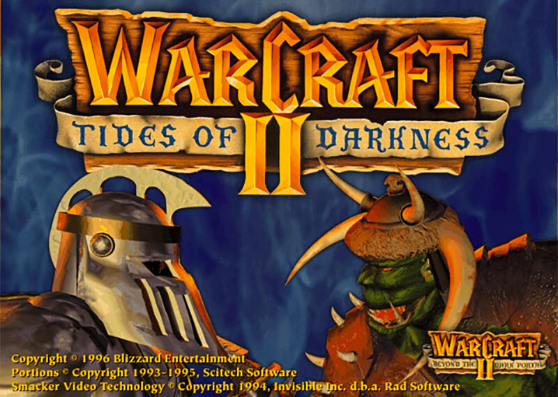 Обложка игры  Warcraft II: Tides of Darkness 1995-й год (фото из сети).