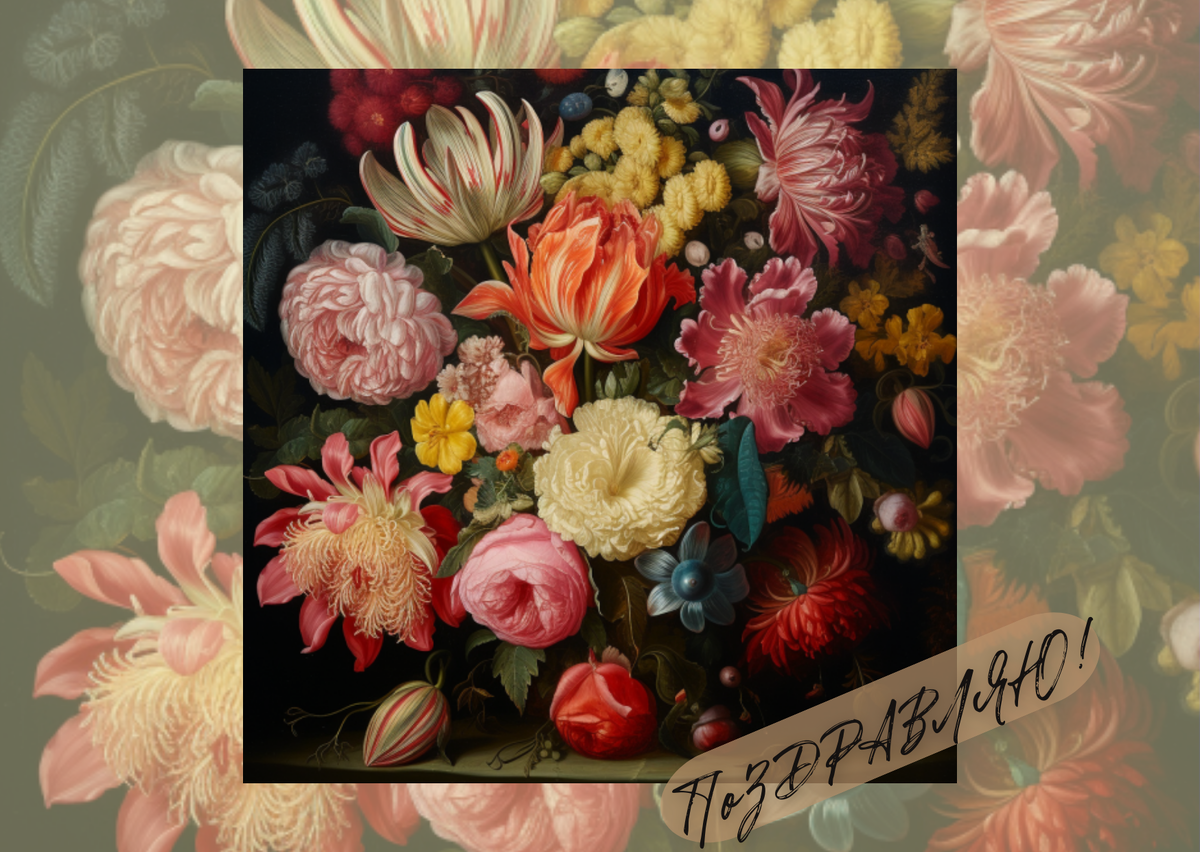 Восхитительный букет в стиле Амброзиуса Босхарта