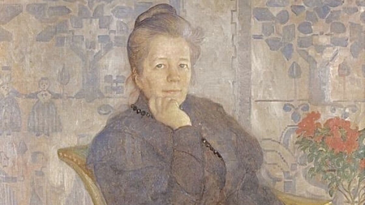 Сельма Лагерлёф работы Карла Ларссона, 1908