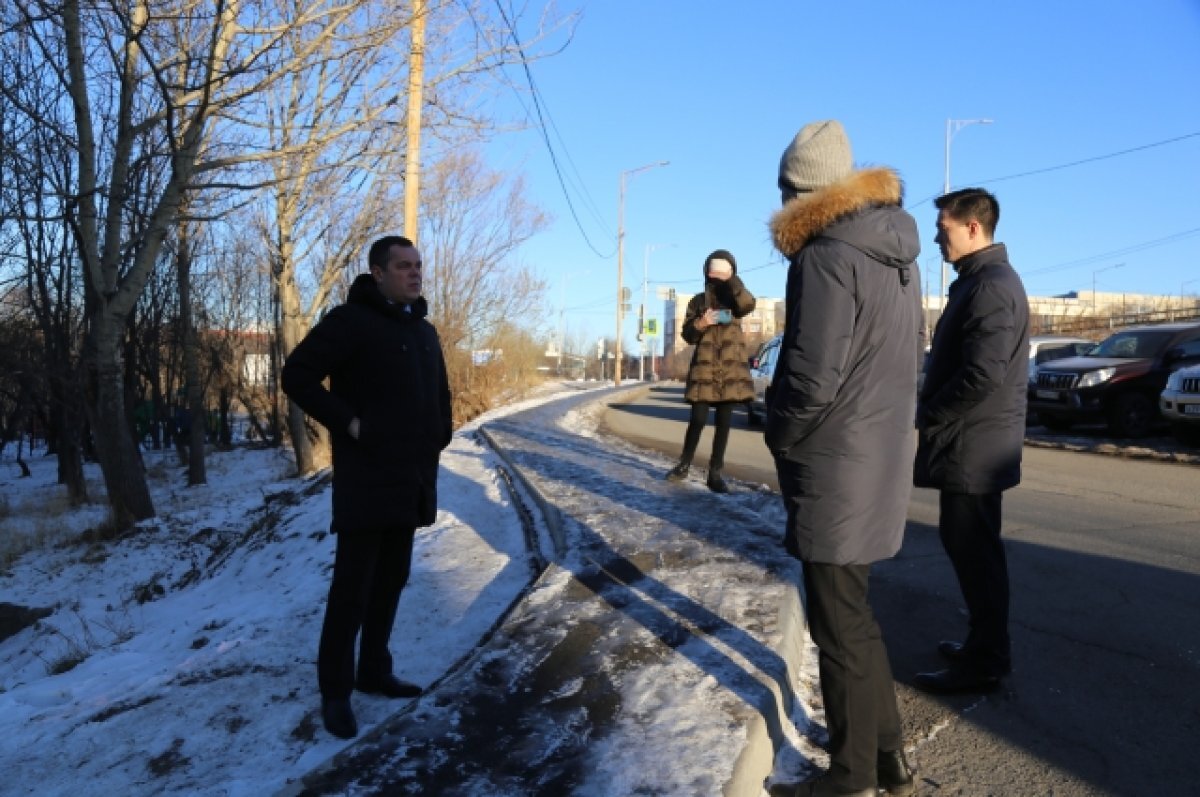    В столице Камчатки в мкрн «Горизонт» сделали новый тротуар