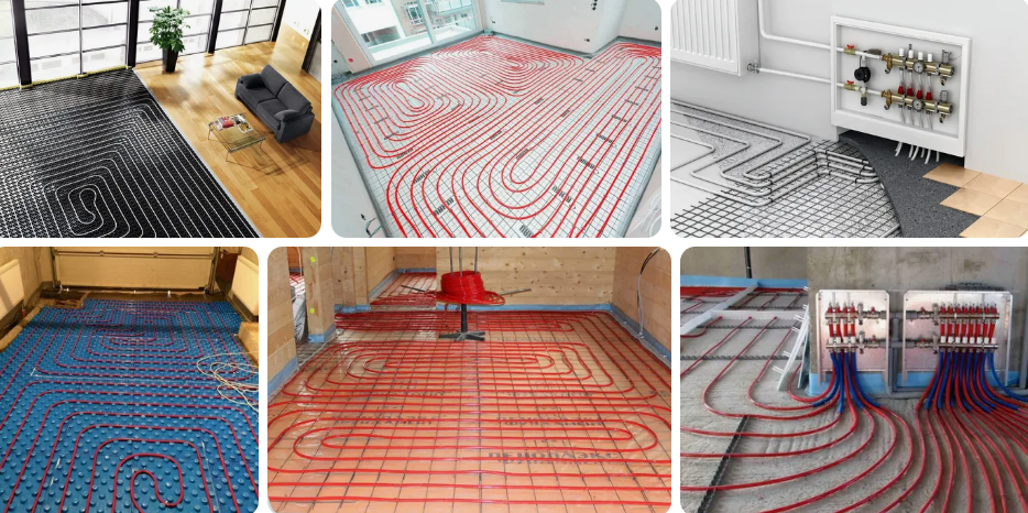 Водяной тёплый пол - примеры