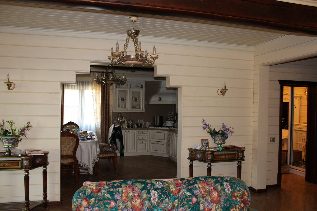 Интерьер дома из бруса