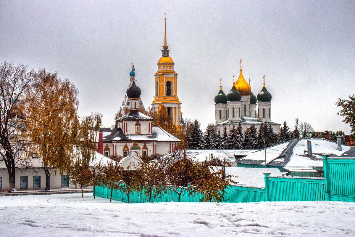 Первый снег в Коломне.