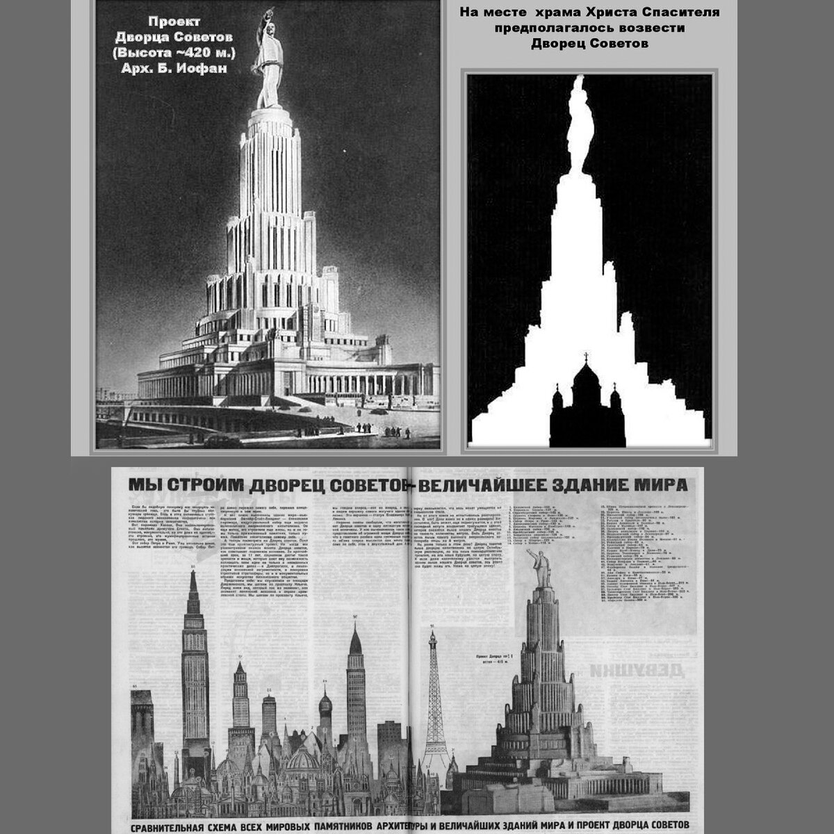 Дворец Советов» легендарный проект в СССР, который не был построен. | Мир  архитектуры | Дзен