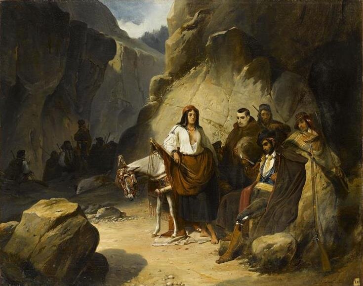 Una guerrillera, oleo sobre lienzo (худож. Pierre-Jules Jollivet)