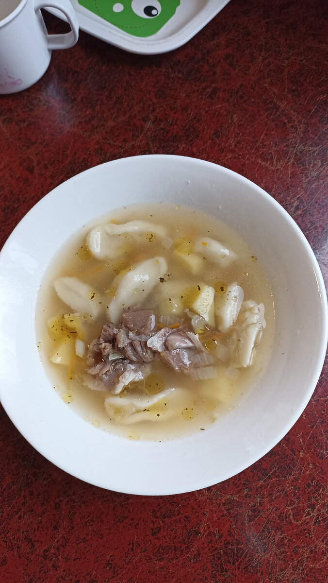 Суп с клёцками. 
