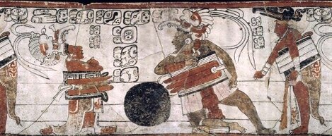 Фреска ольмеков. Игра в мяч