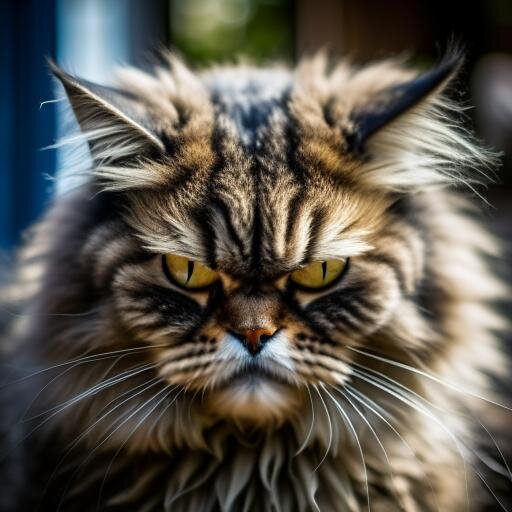 Недовольный котейка. Kandinsky 2.2