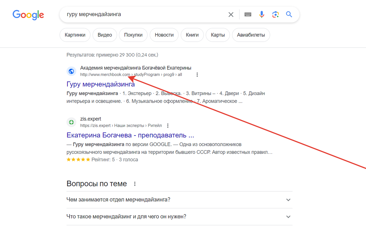 Надеюсь всем понятно, что на своем сайте она может написать любой заголовок. То есть "ГУРУ" она только по версии поискового робота гугла, который выдал ее сайт, на котором она сама же это и написала!